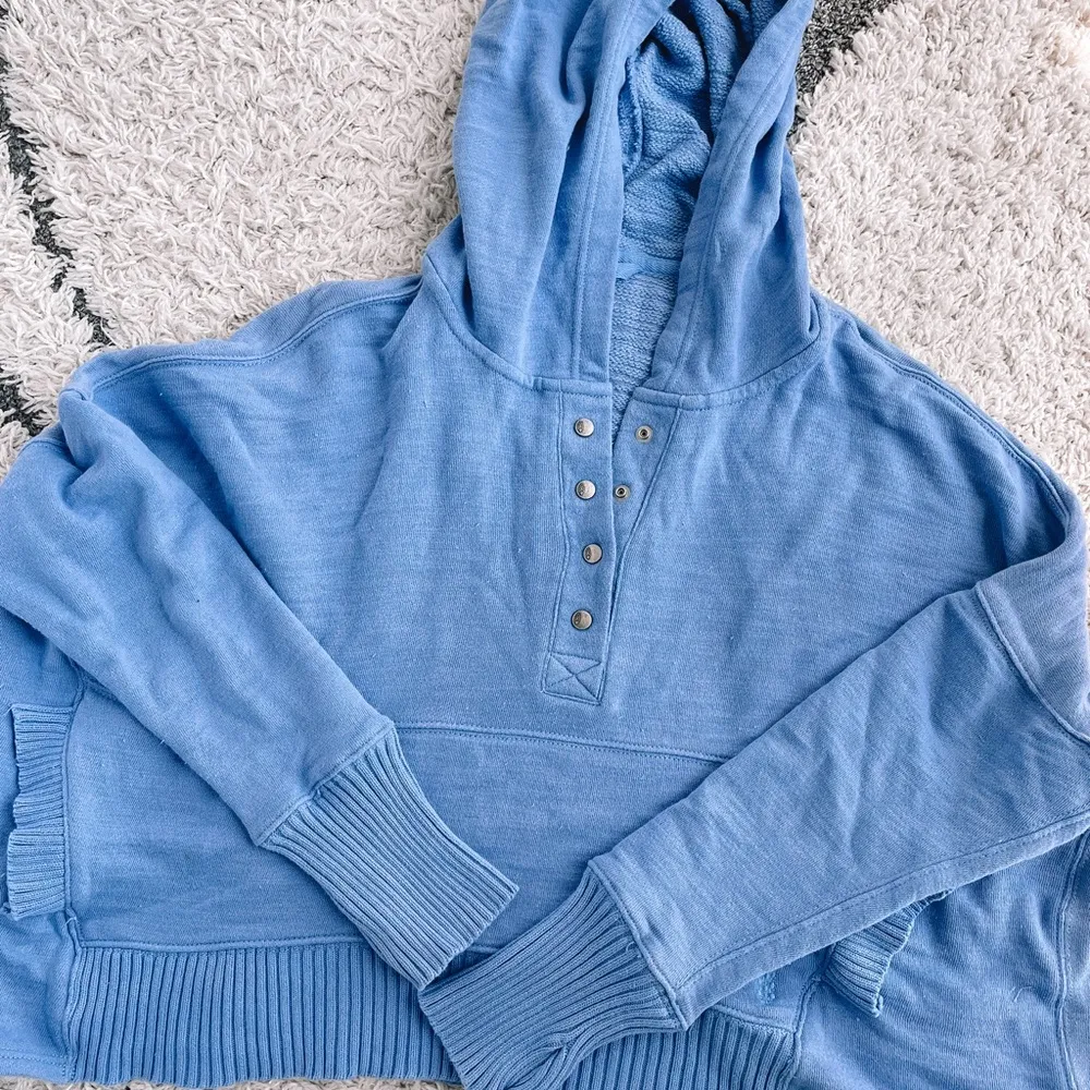 FREE PEOPLE Solid Honey Dove Pullover in African Violet S - Image 6