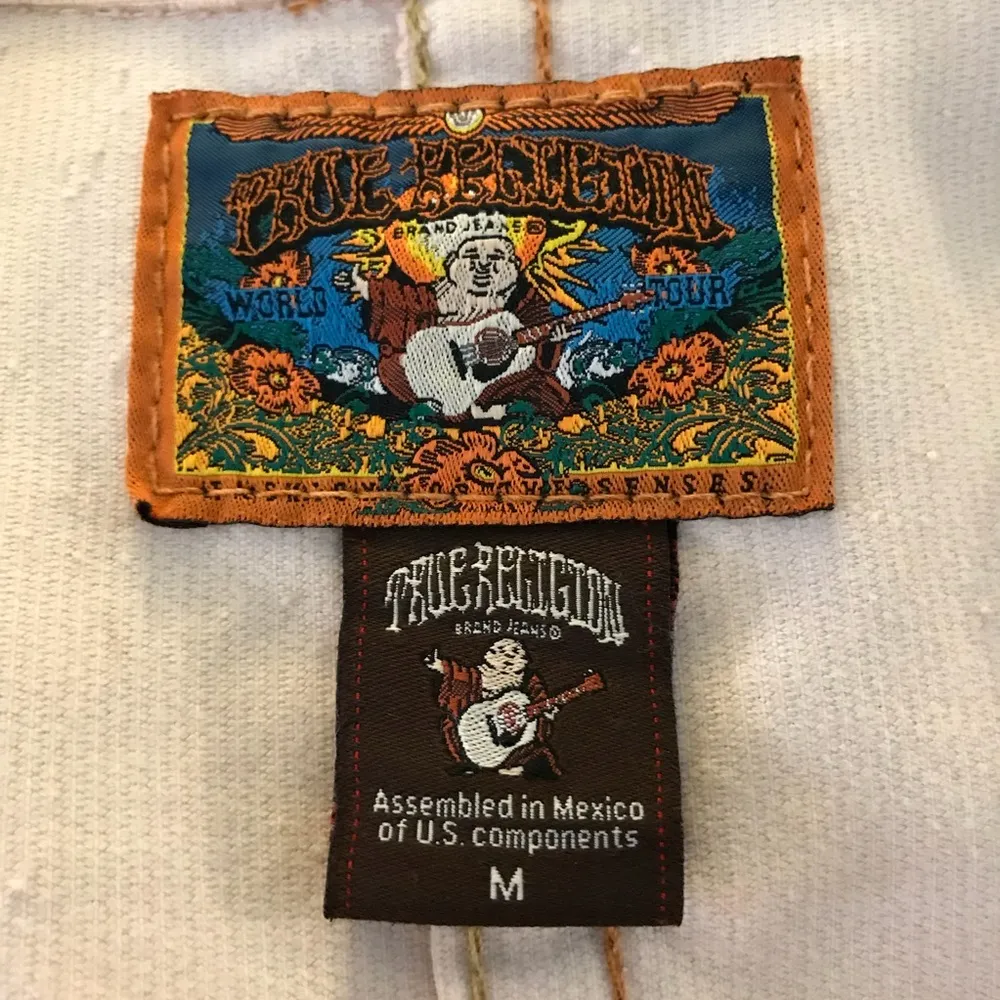 True Religion Jeans Corduroy Jacket Size Medium Pink Y2K Coat Blazer Vintage - Image 7