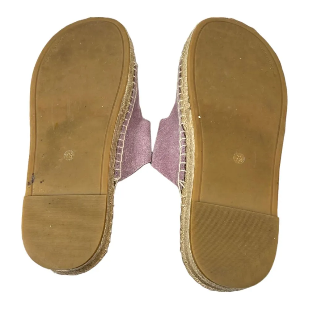 Tory Burch Selby Two Band Purple Espadrille Sandals Women's Size 7.5 - Image 7