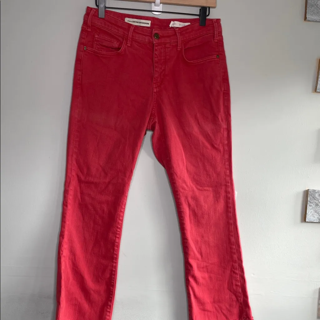 Pilcro Red Flare Women's Jeans Size 29 - Image 4