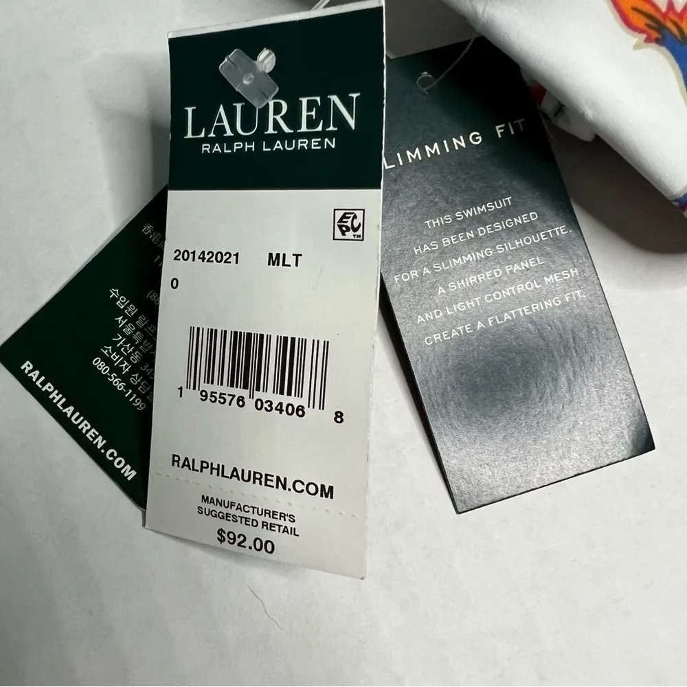 Ralph Lauren floral twist tubini swim top size 0 - Image 8