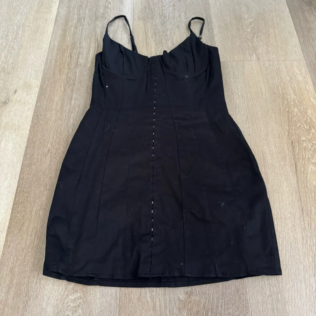 White Fox Black Dress - Image 2