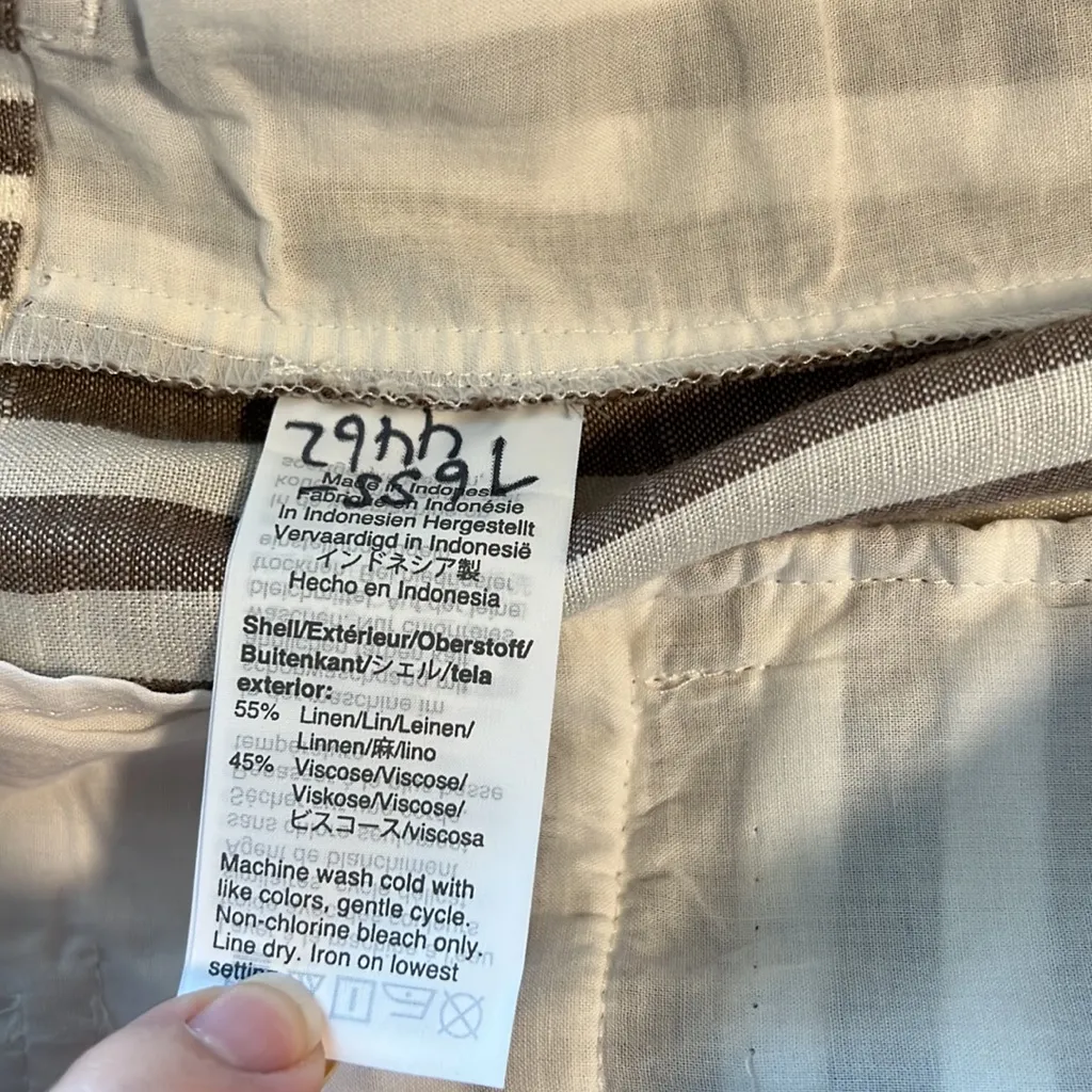 Madewell High-Rise Paper Bag Linen Blend Pant, 12 - Image 12