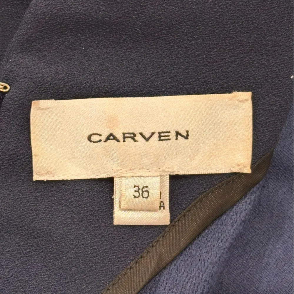 Carven Revolve Fragola Tank Top Scalloped Navy Blue 6 Classic Chic Scandigirl - Image 9