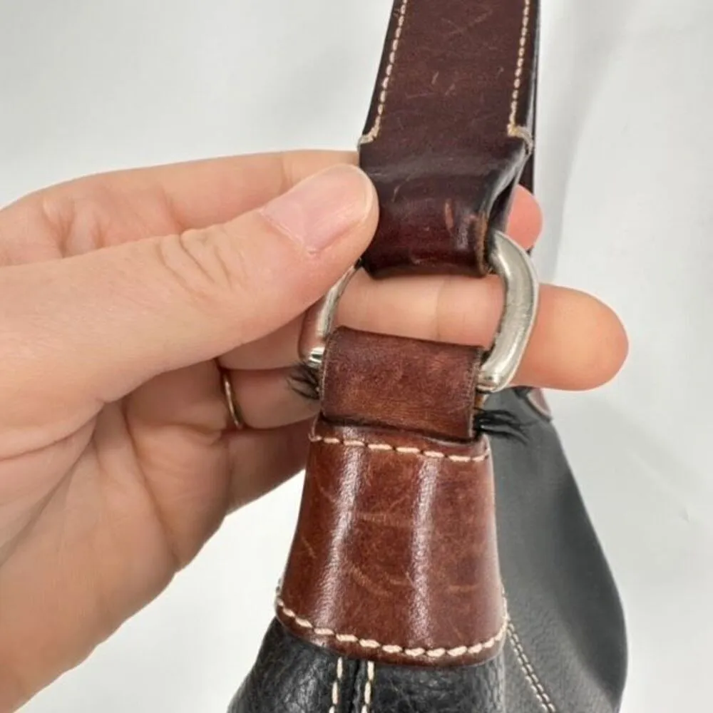 Dooney & Bourke‎ All Weather Leather Hobo small purse handbag brown - Image 4