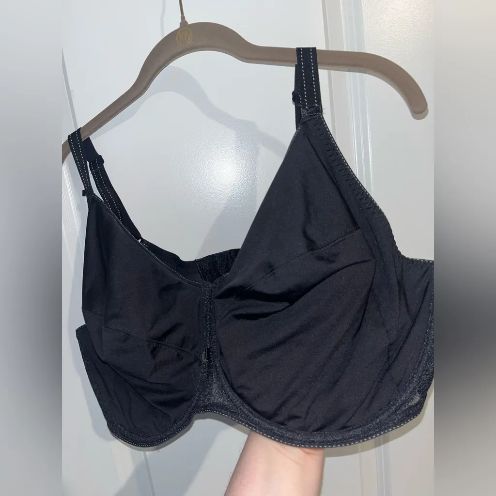 Chantelle Rive Gauche 1922 Lace Babydoll French Black Unlined Underwire Bra 44H - Image 7