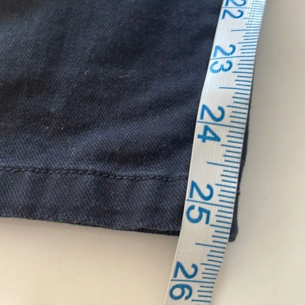 Lands' End Womens Straight Jeans Cotton Denim Stretch Fit 2 Black Size 14 Petite - Image 8