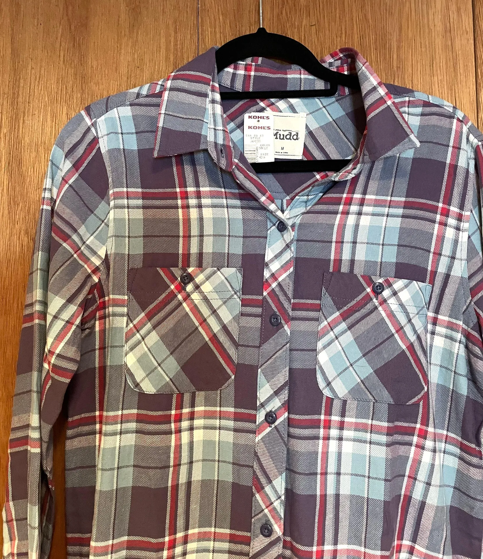 Mudd Plaid Flannel Top - Image 2