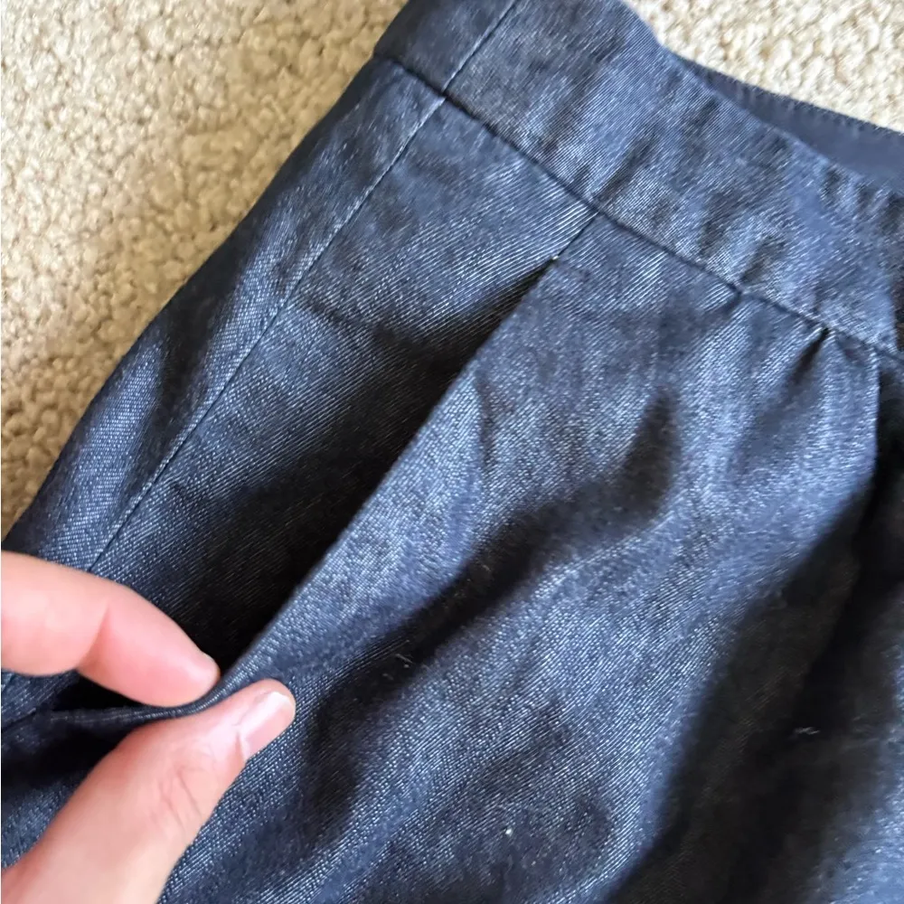 Outback Red  Chambray Blue Mini Skirt A Line Size 6 - Image 6