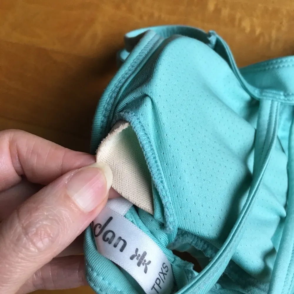 Kyodan Strappy Caged Sports Bra, Aqua, XS - Image 3