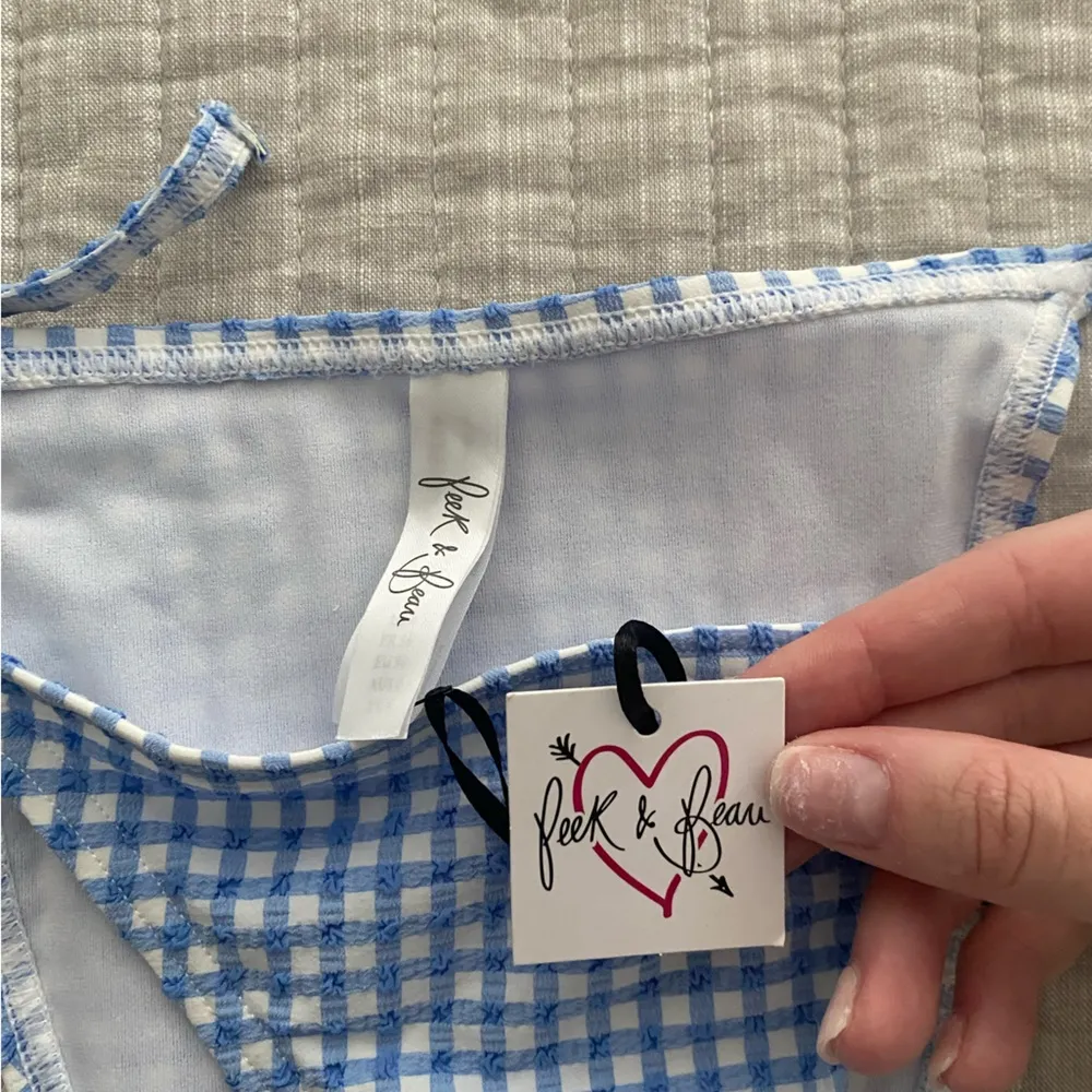 NWT Blue Gingham Bikini Bottom - Image 2