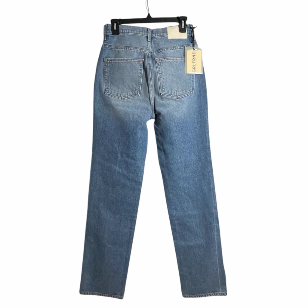 NWT GRLFRND The Sara Super High Rise Slim Straight Jeans Astoria Light Wash 27 - Image 3