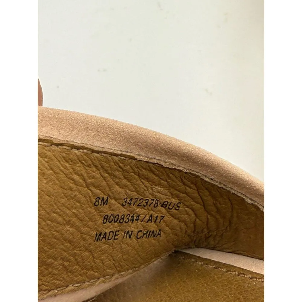 Frye Sandals Fiona Leather Slide Blush Size 8 Pink Leather Wood‎ Heel Studs - Image 8