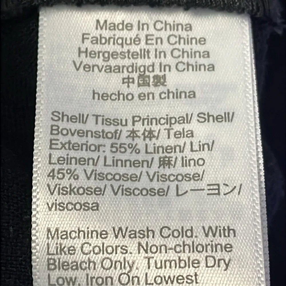 J.Crew Black High Waisted Linen Blend Shorts - Image 5