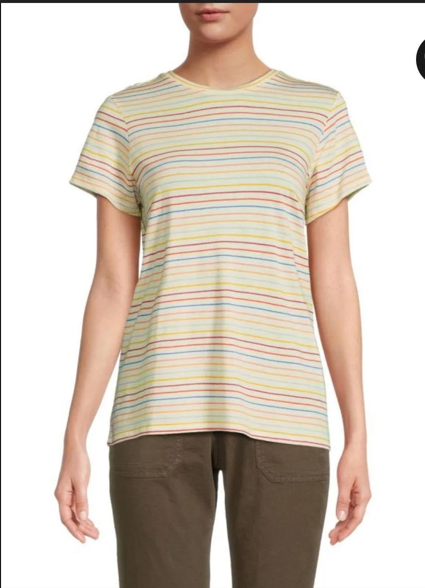 MARINE LAYER Pinstripe Crewneck Swing Tshirt - Image 9