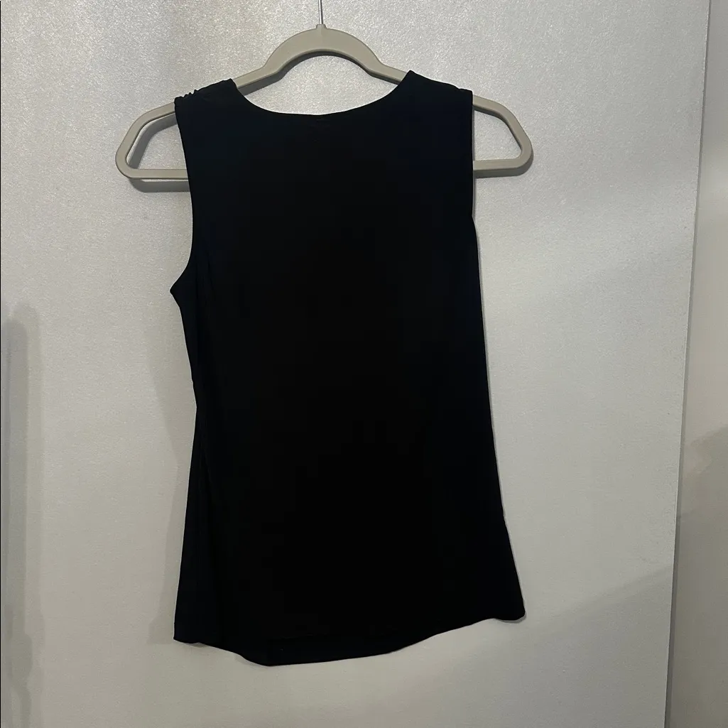 Kenneth Cole Reaction Black Draped Sleeveless‎ Top - Image 4