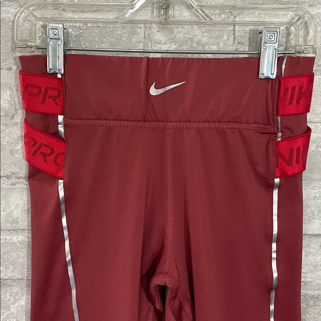 Nike Pro Hyperwarm Tights with Silver Accents - Image 3