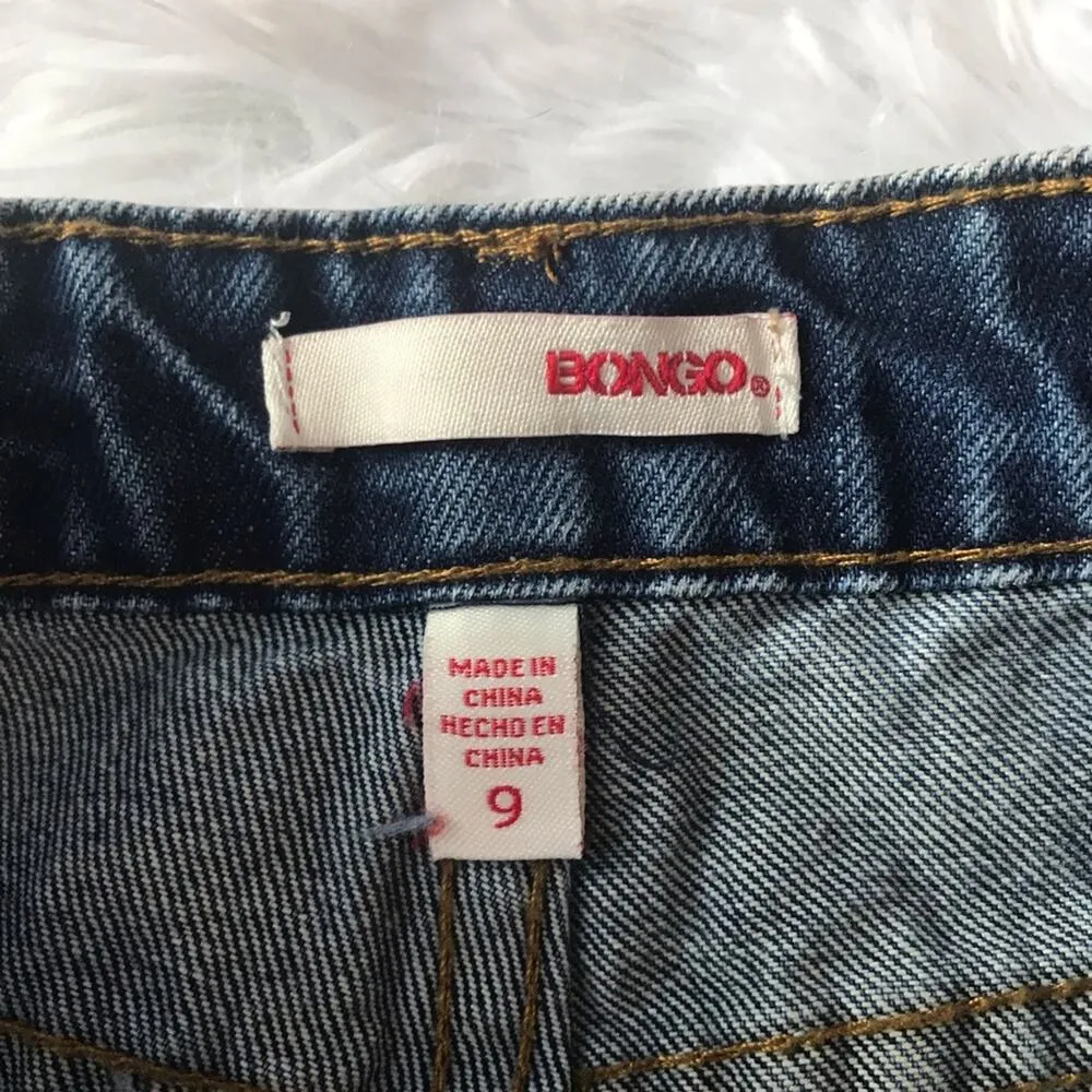 Y2K Bongo patchwork denim shorts - Image 2