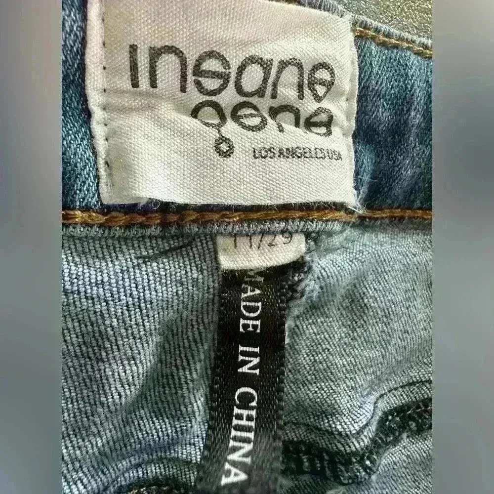 Insane Gene Distressed Denim Women’s Pants (437) Blue Size 29 - Image 11