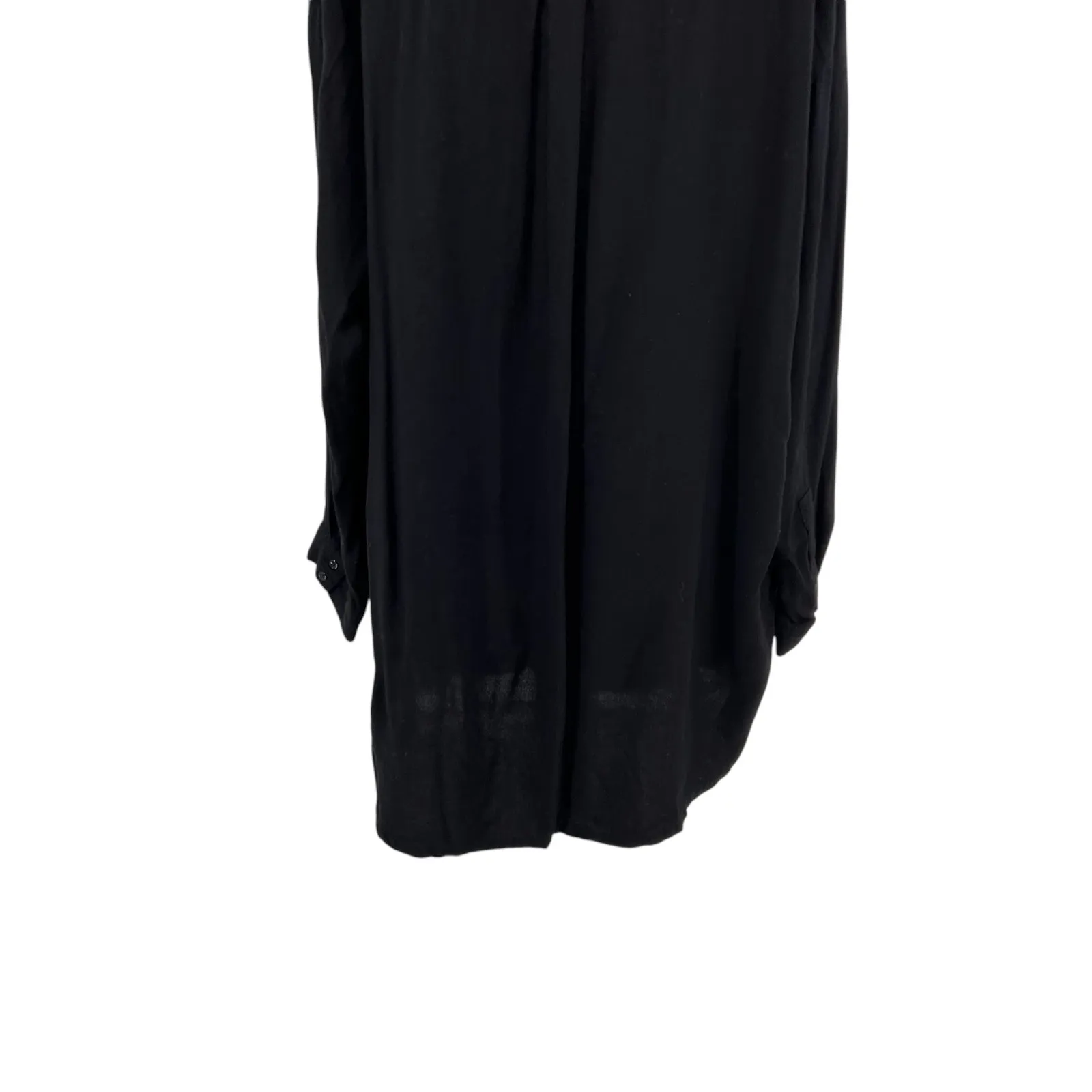 Mikoh Cannes Tunic Cover Up‎ Top V-Neckline Long Sleeve Black Size 3 Large - Image 11