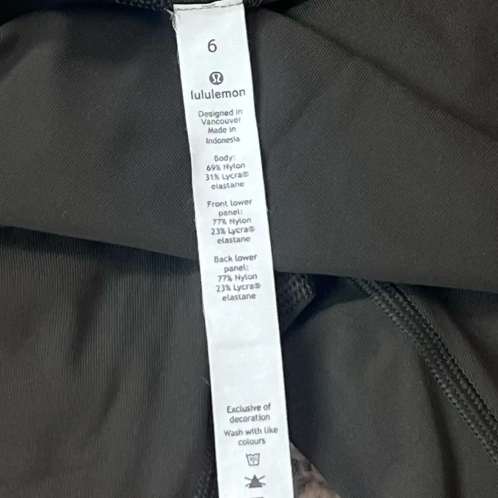 Lululemon Athletica High Rise All The Right Places Crop II 23” Sz 6 Dark Olive - Image 13