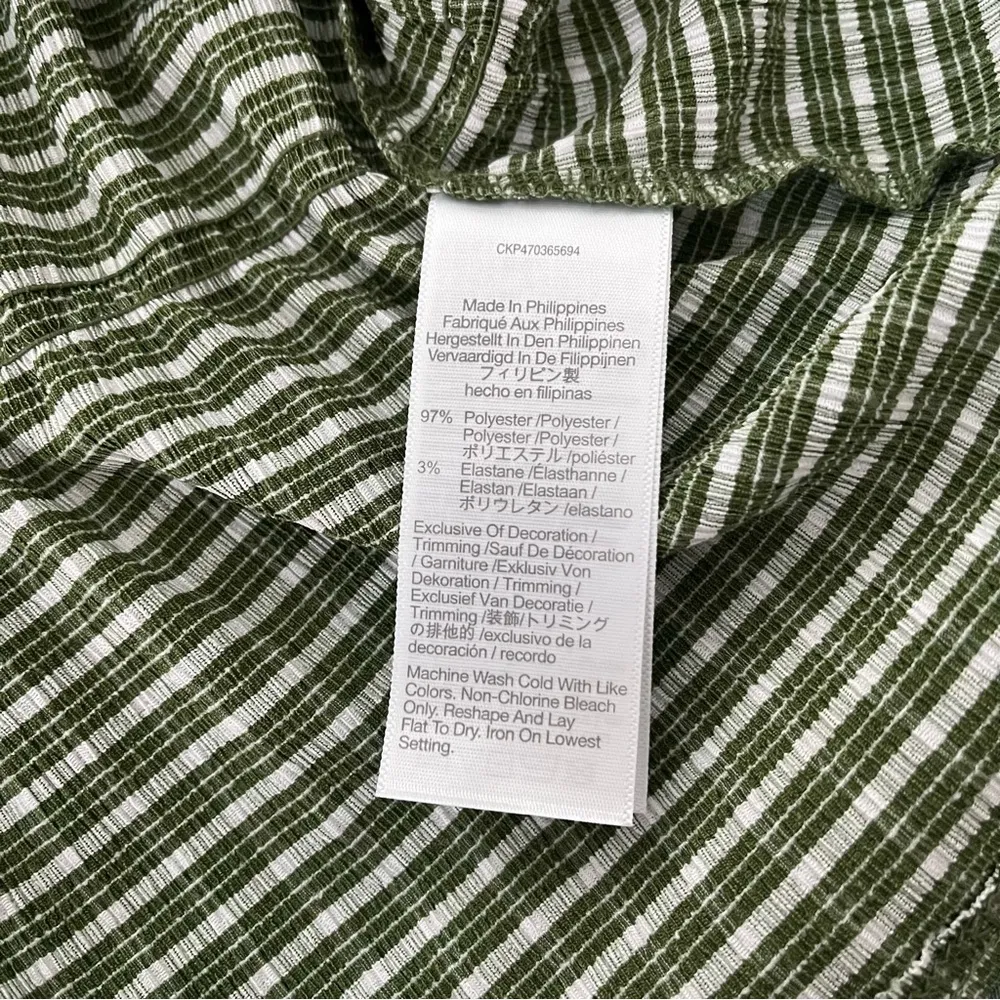 NWT, Madewell Tiered Peplum stretchy in Sweet Basil, Sz L - Image 11