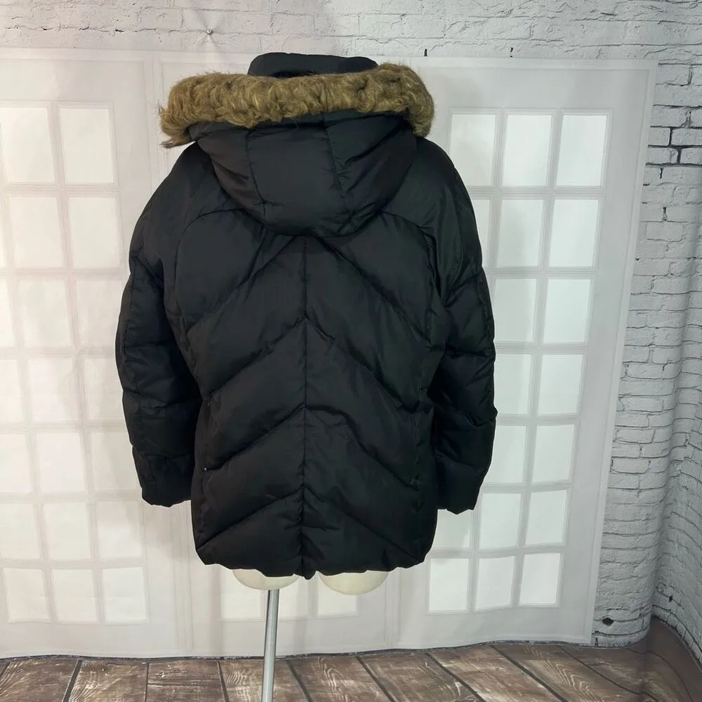 Calvin Klein  Black Hooded Puffer Jacket Size Large - Image 5