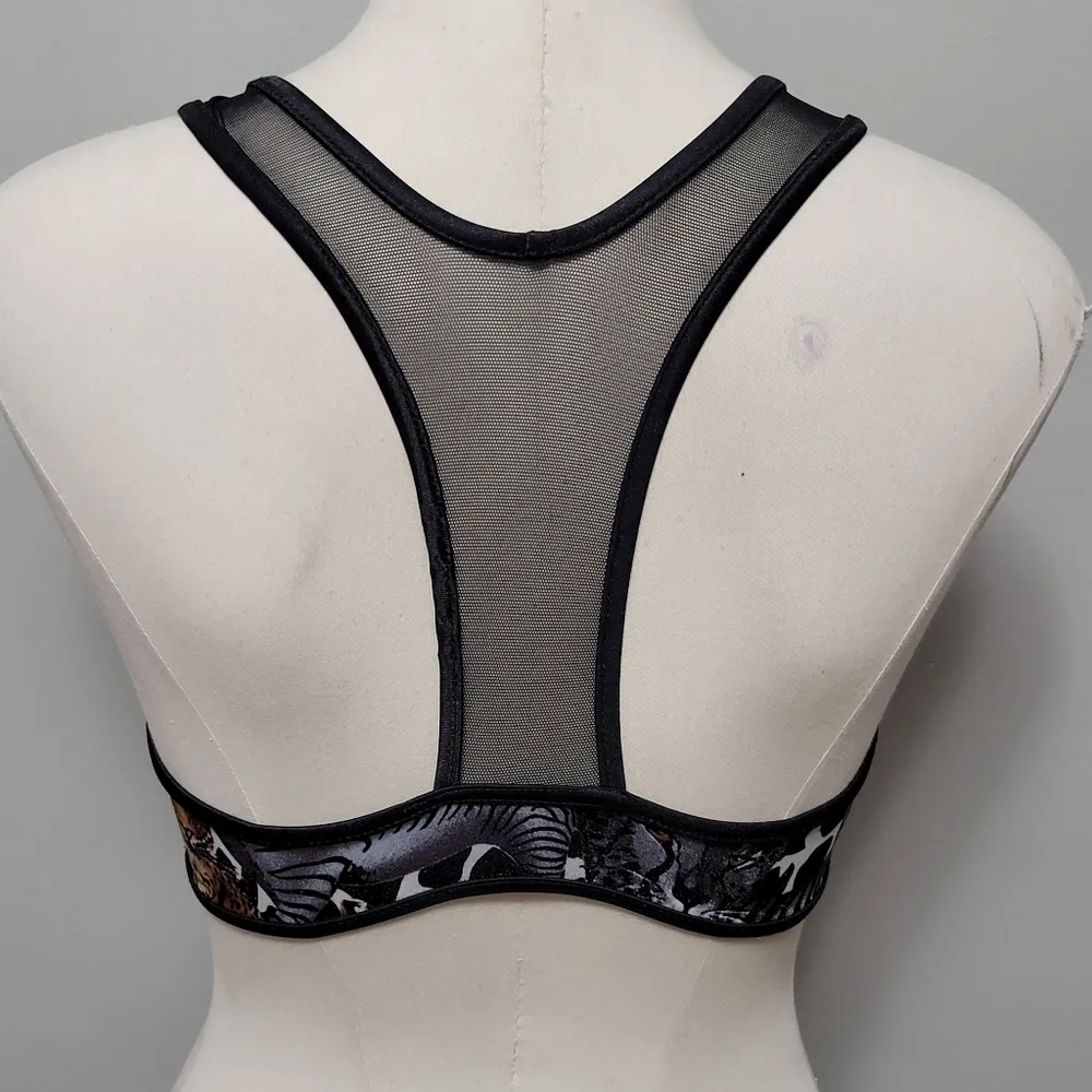 Vintage Bonjour Brazilian animal print feline sports bra size 7 - Image 5