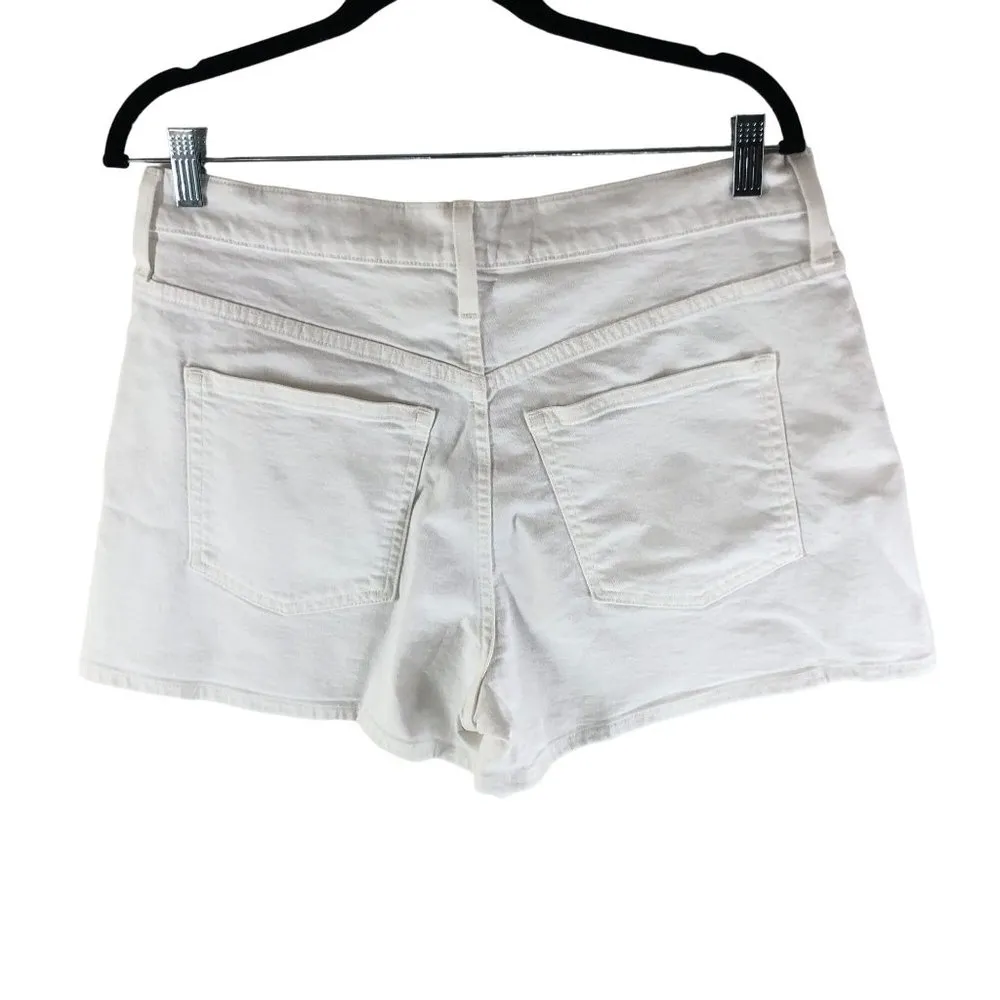 J. Crew Womens High Rise A-line Denim Short White Wash 29 - Image 2