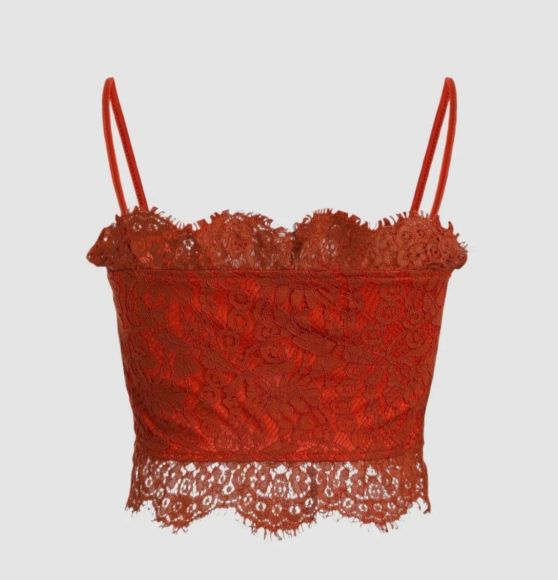 Red Lace Tank Top - Image 4