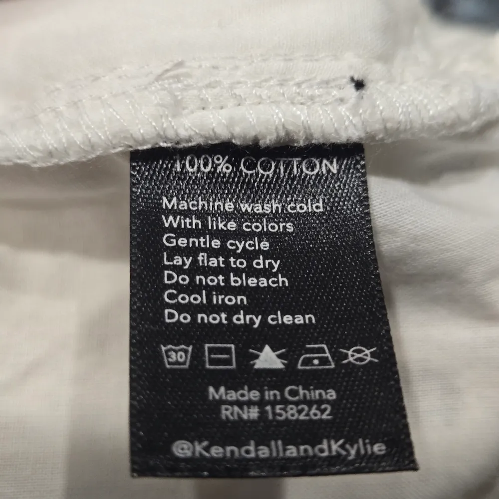 KENDALL & KYLIE White Eyelet Lace Zip Front Jacket Womens Size XX-Small - Image 4