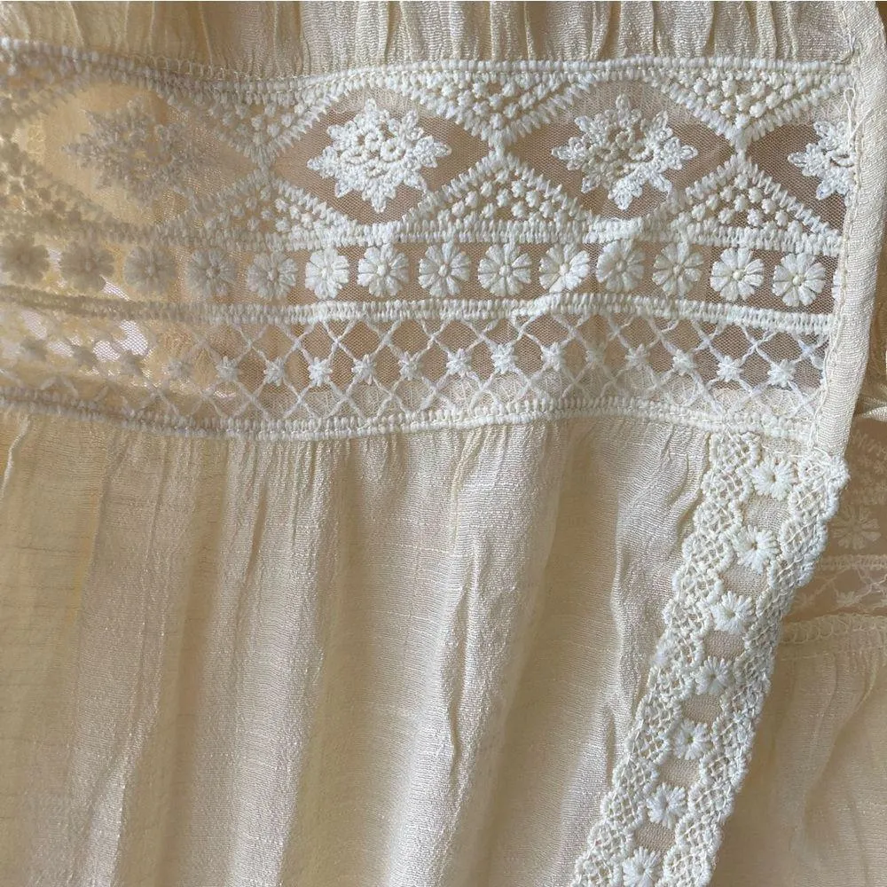 Women's Long Open Front Swimsuit Cover Up with Drawstring in Light Yellow - Image 11