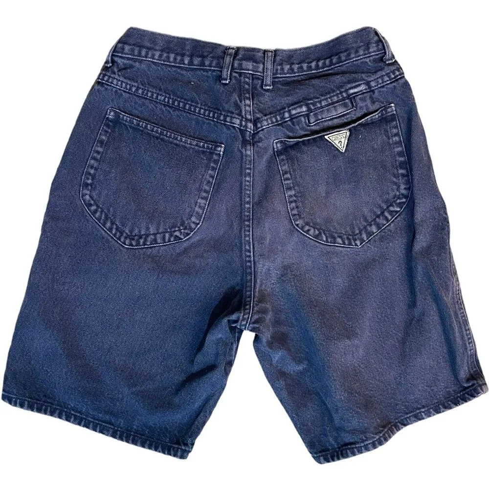 Vintage Y2K Guess High Waist Mom Jean Shorts GEORGES MARCIANO Design Size 33 - Image 2