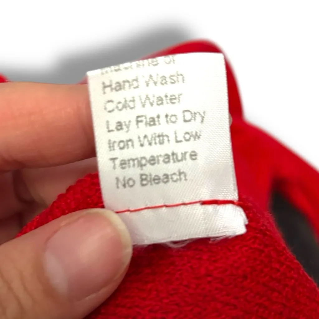 MING Red Black Tunic Sweater Top – Medium - Image 9