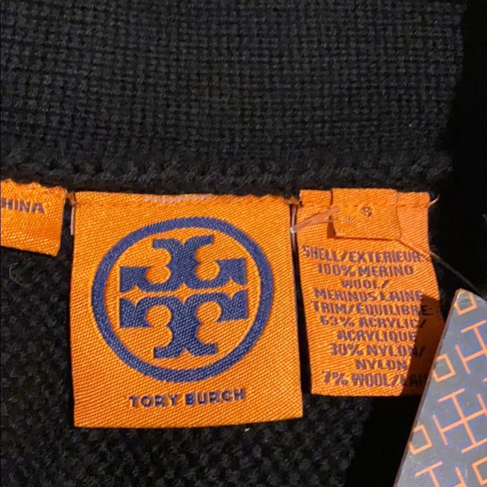 Tory Burch Black Tweedy Trim Aurele Cardigan S NWT - Image 8