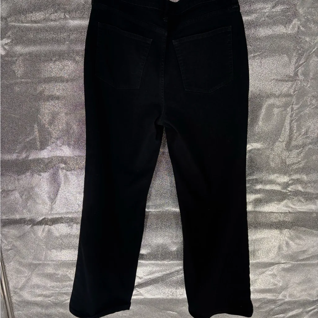 J. Crew Black Wide Leg Full Length Jeans - Image 4
