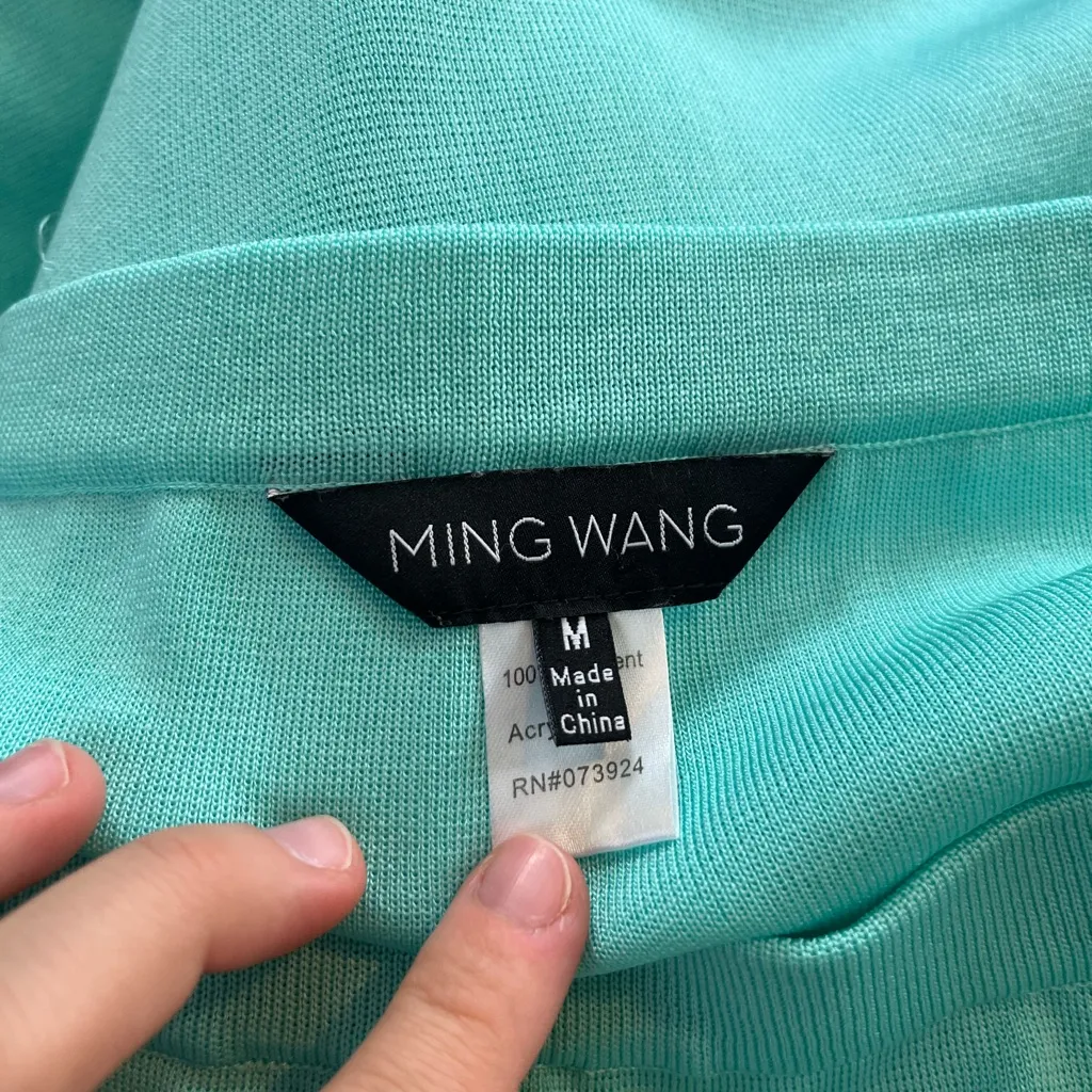 Ming Wang Robin’s Egg Blue Pencil Skirt- Size Medium - Image 3