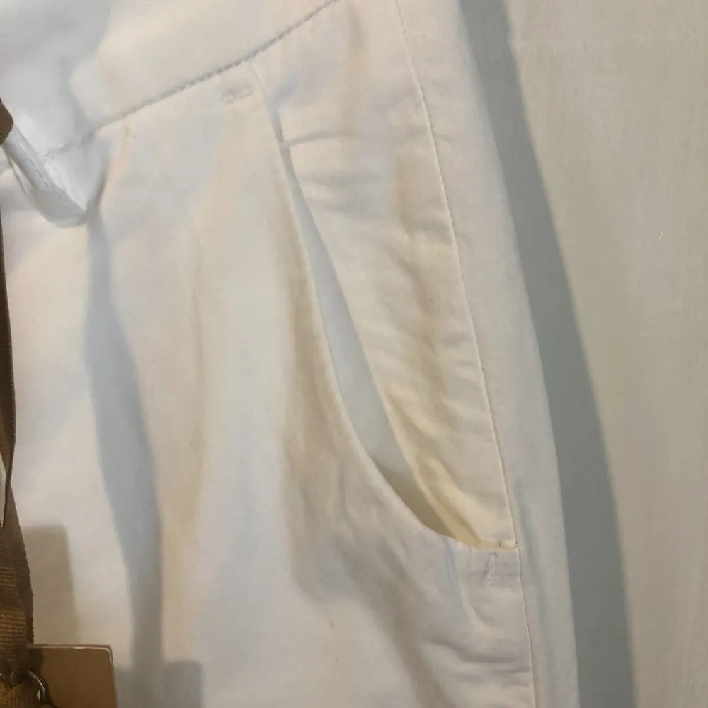 MET Chino & Friends women's size 26 stretch cuffed tapered "SHANIA" white chinos - Image 5