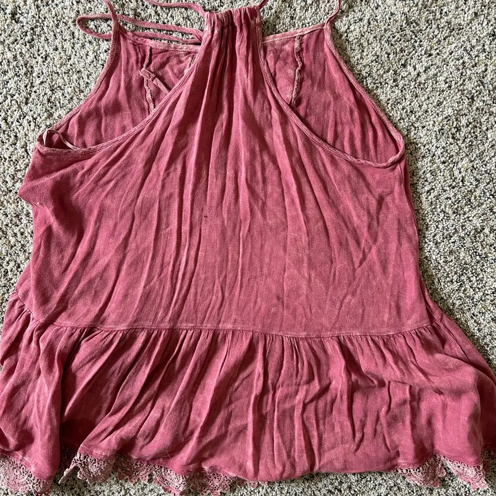 Altar’d State Mauve Crocheted Tank - Image 4