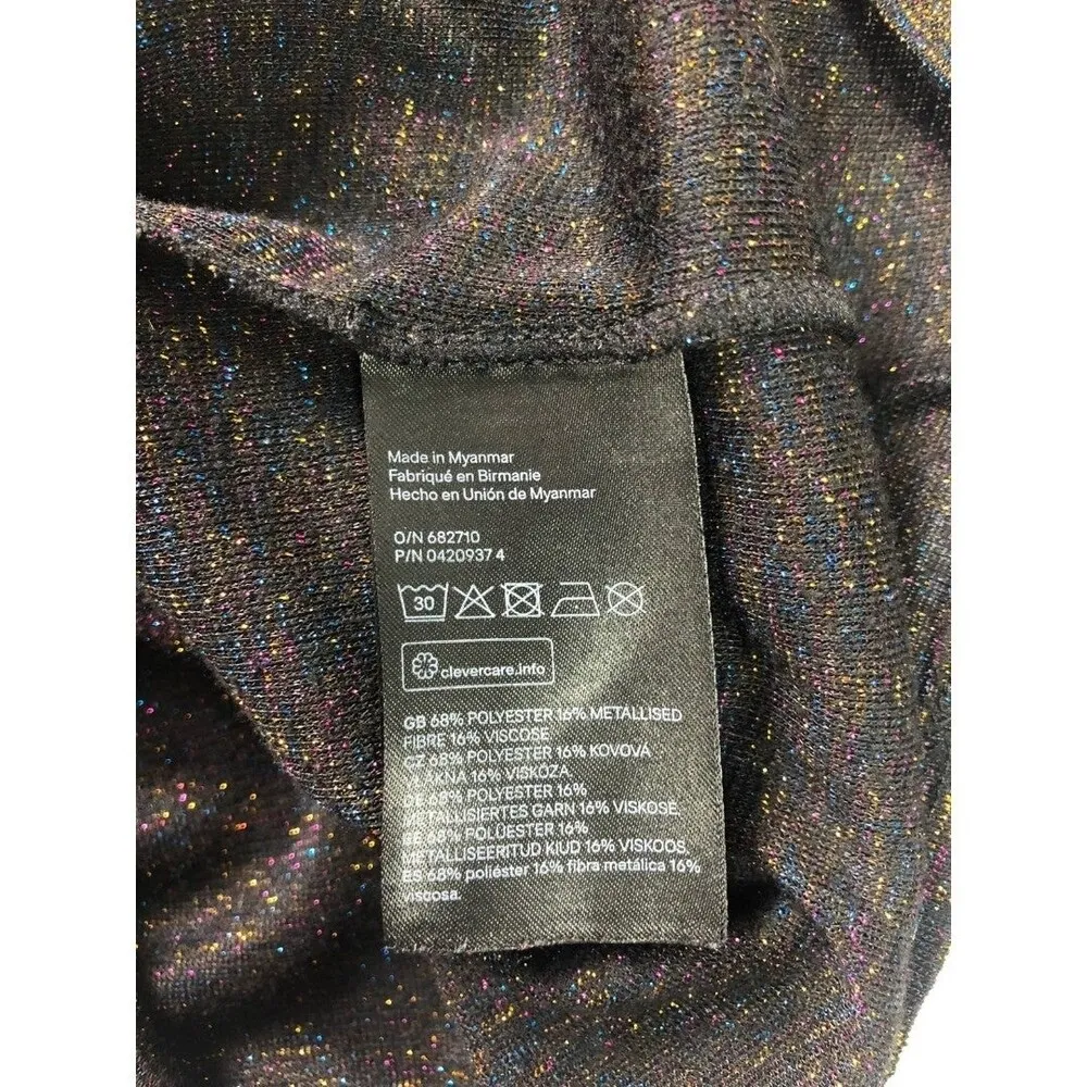 H&M Divided Metallic Glittery Cropped Tank Top - Image 8