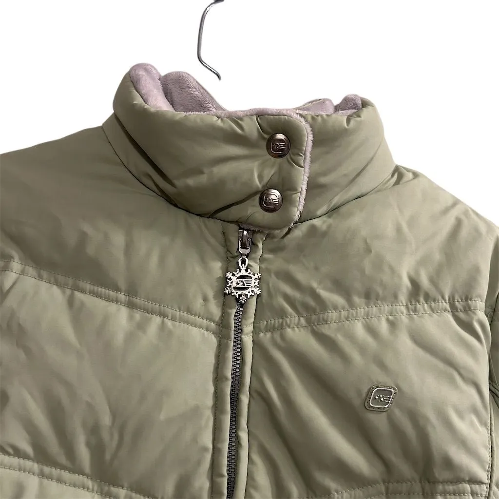 Free Country Women's Green Puffer Jacket Size S Winter Casual - Image 9