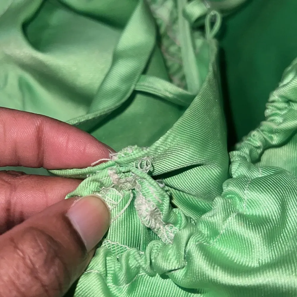 ASOS Lime Satin Cropped Top size 4 - Image 9