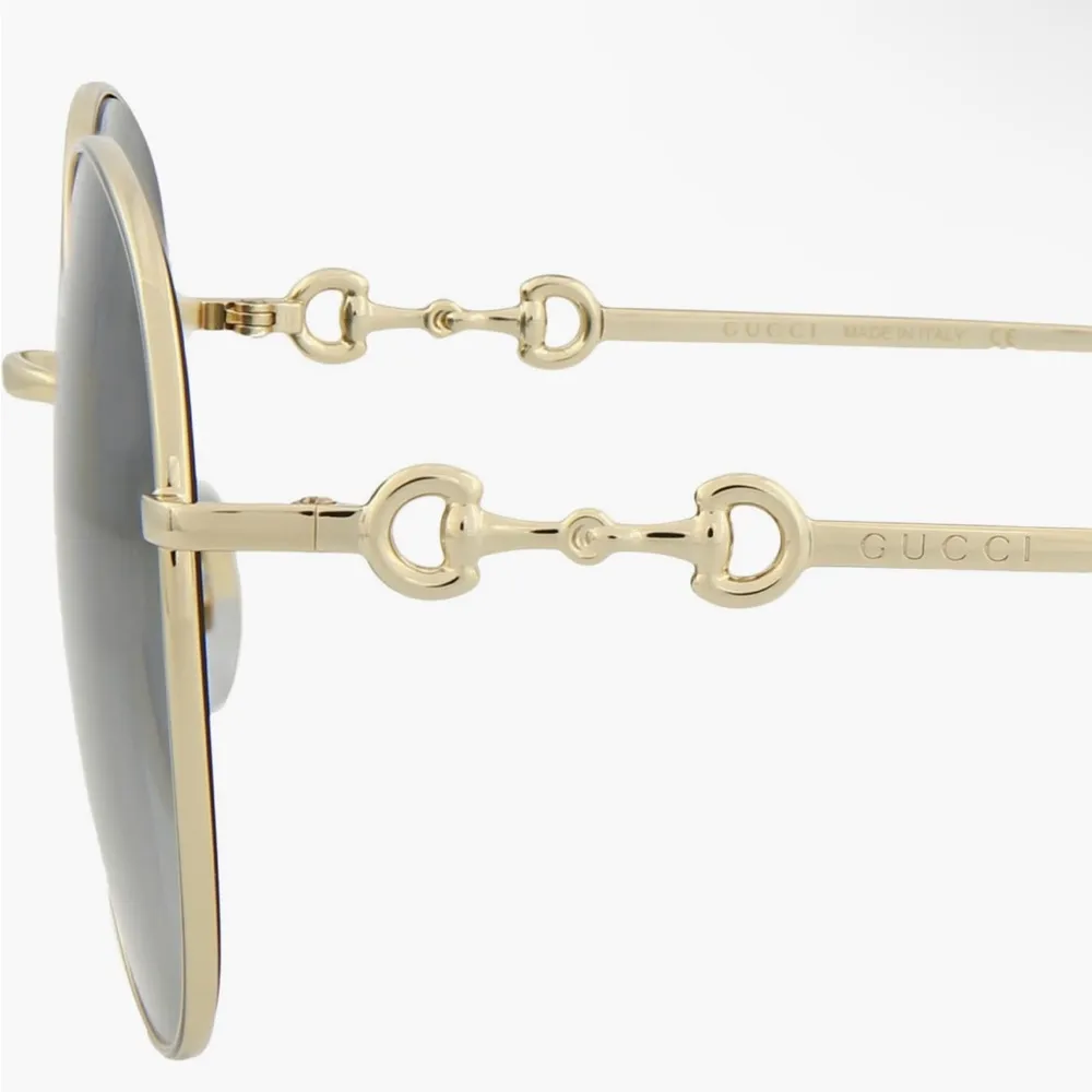 Gucci  59mm Round Sunglasses with Horsebit - Image 3