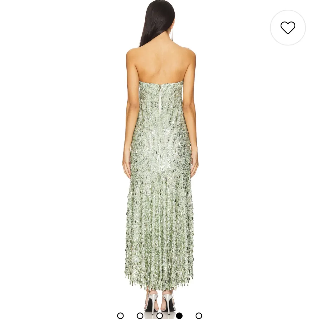 NWT Alice + Olivia Charity Embellished Gown Skirt in Sea Spray - Image 4
