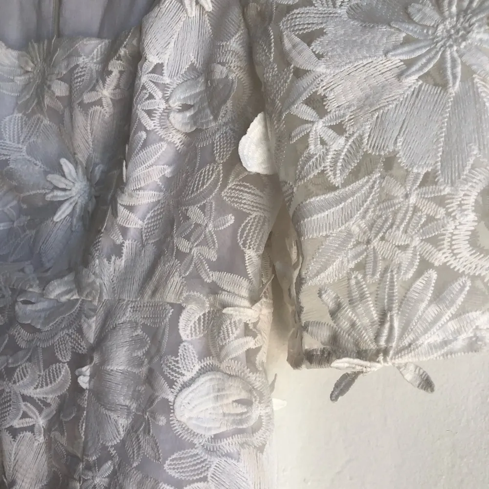 LPA Tersa Mini Dress White Floral medium 3d bridal shower baby shower wedding - Image 7