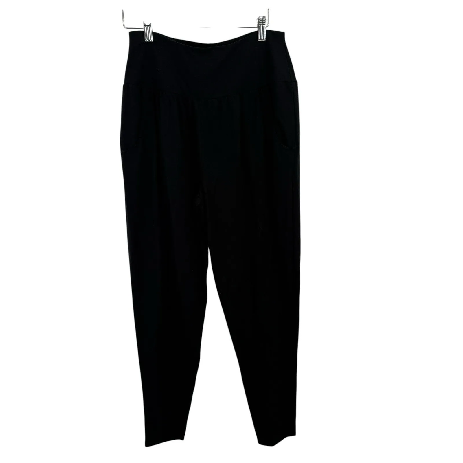 Garnet Hill Perfect Travel Pants Black Pull On Lounge Tencel Lyocell Women Small - Image 2