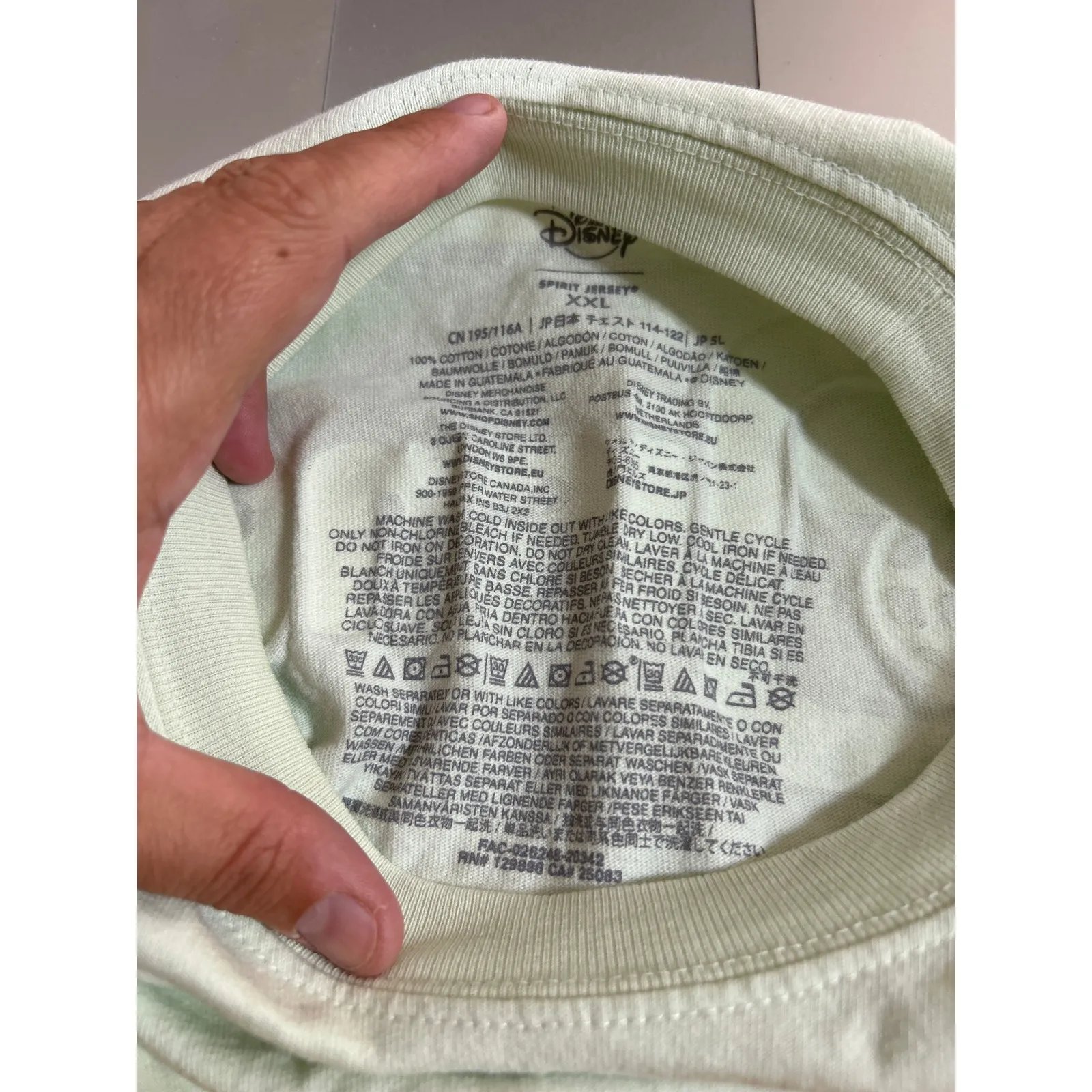 Walt Disney Spirit Jersey XXL Mint Green Sparkle Glitter - Image 9