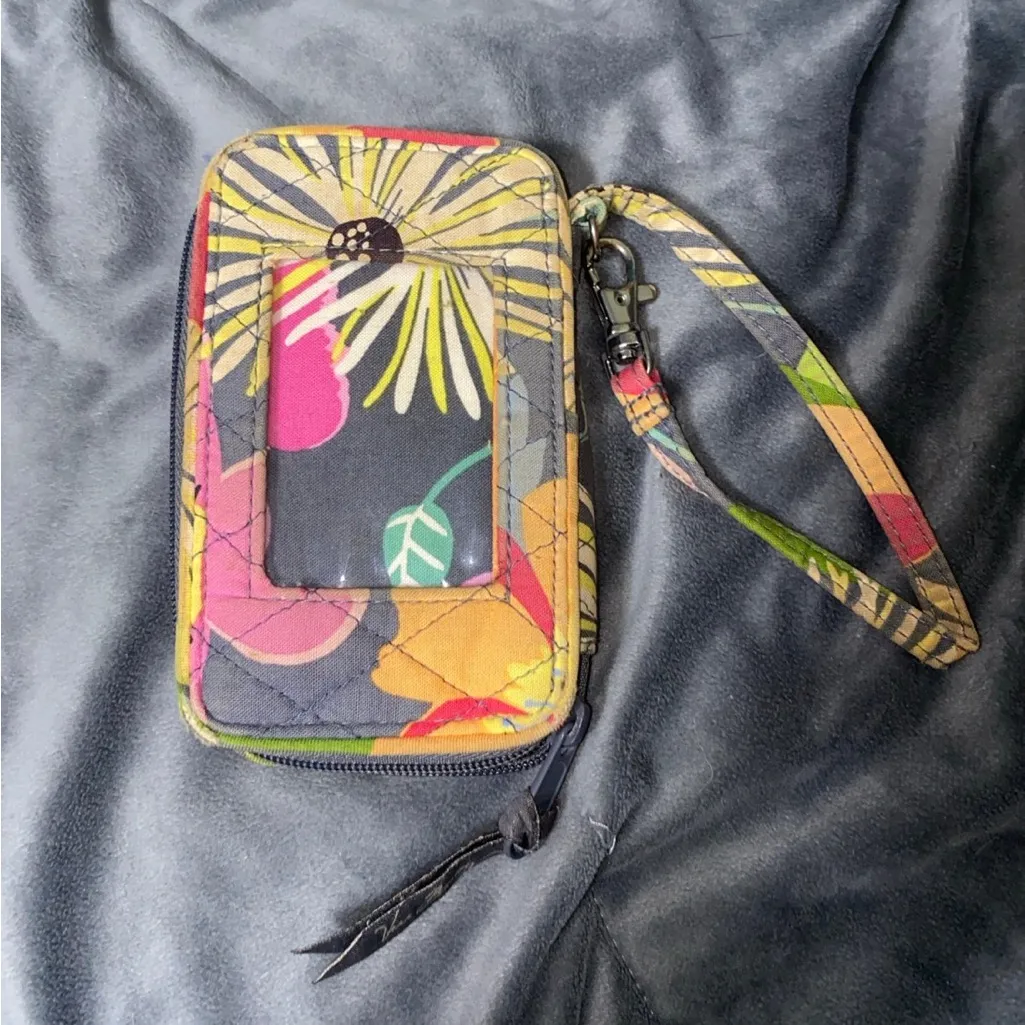 Vera Bradley Floral Multi Colored Quilted Wristlet/Wallet - Image 2