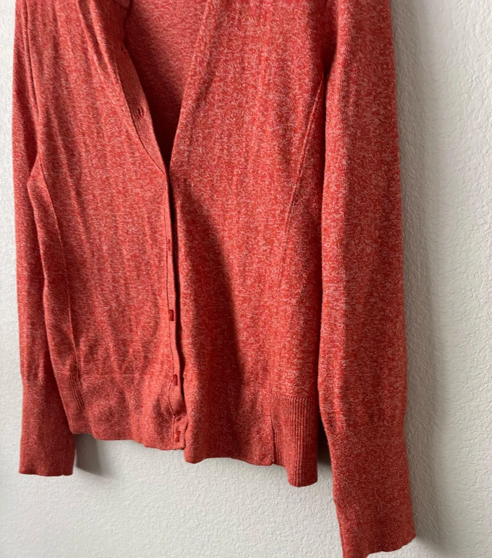 Reddish Orange Eddie Bauer Cardigan - Image 4