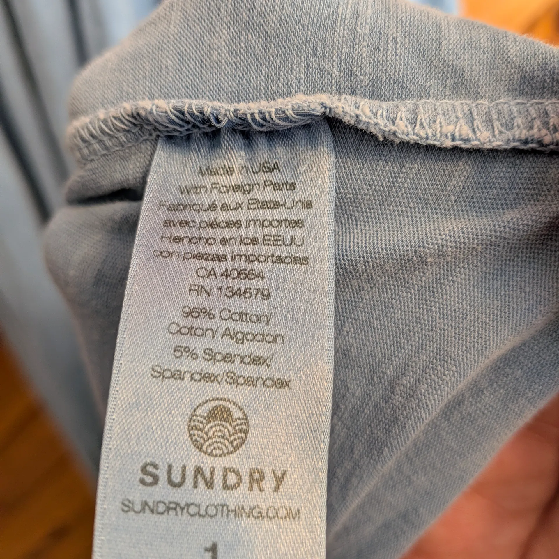 Sundry Light Blue Maxi Dress Size 1 - Image 5